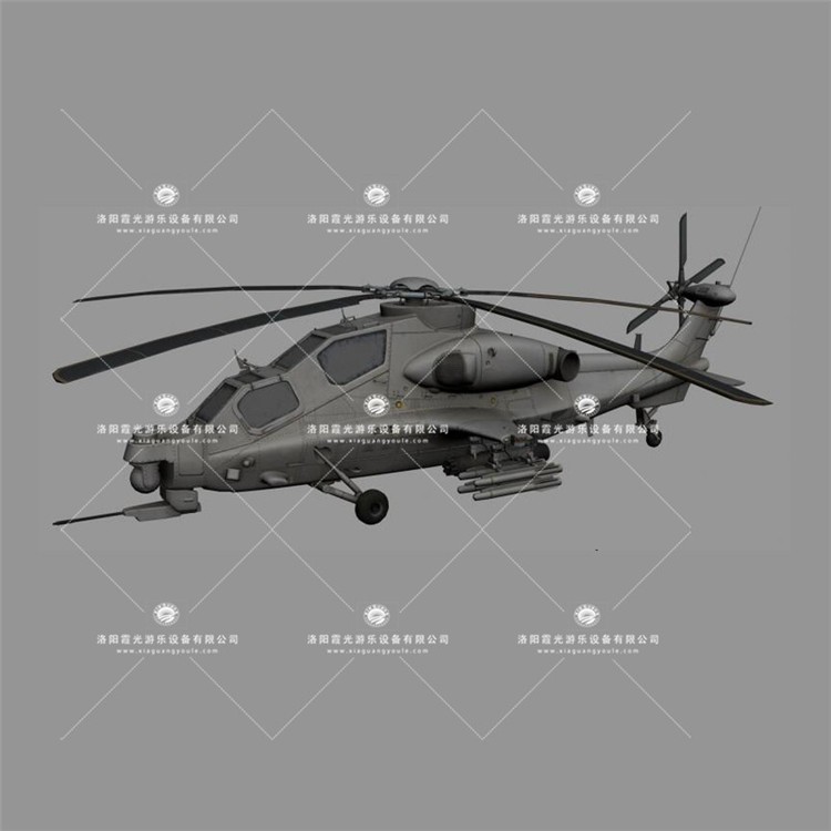赣州武装直升机3D模型